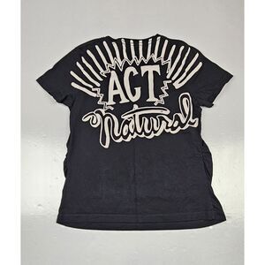 Chiptole T Shirt Womens Large.‎ Black Employee Tee "Act Natural" Graphic